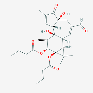 molecular formula C28H38O8 B017537 20-Deoxy-20-oxophorbol 12,13-dibutyrate CAS No. 100930-03-8