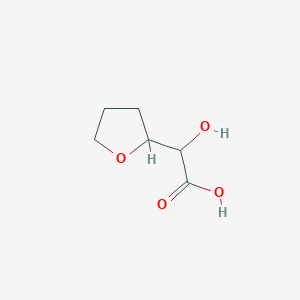 molecular formula C6H10O4 B175384 2-Hydroxy-2-(oxolan-2-yl)acetic acid CAS No. 152998-36-2