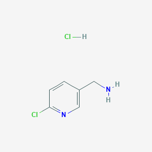 molecular formula C6H8Cl2N2 B175389 (6-氯吡啶-3-基)甲胺盐酸盐 CAS No. 153471-65-9