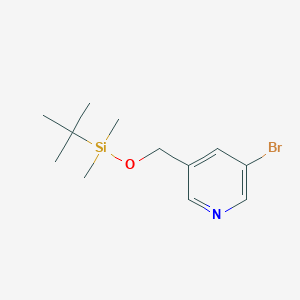 molecular formula C12H20BrNOSi B175409 3-溴-5-(((叔丁基二甲基硅基)氧基)甲基)吡啶 CAS No. 152351-91-2