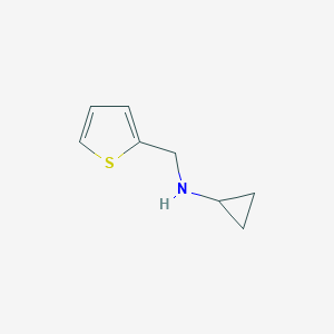 B175419 Cyclopropyl-thiophen-2-ylmethyl-amine CAS No. 14471-18-2