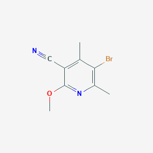 molecular formula C9H9BrN2O B175424 5-溴-2-甲氧基-4,6-二甲基烟酰腙 CAS No. 113893-02-0