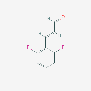 molecular formula C9H6F2O B175425 2,6-二氟肉桂醛 CAS No. 117338-43-9