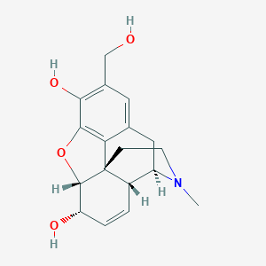 B175426 Morphinan-3,6-diol, 7,8-didehydro-4,5-epoxy-2-(hydroxymethyl)-17-methyl-, (5alpha,6alpha)- CAS No. 198273-90-4