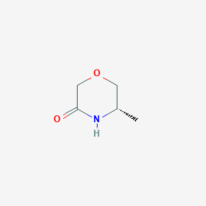 molecular formula C5H9NO2 B175434 (S)-5-甲基吗啉-3-酮 CAS No. 119844-66-5