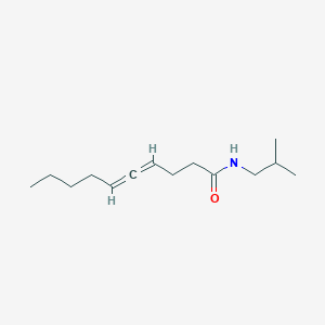 B175437 N-(2-methylpropyl)deca-4,5-dienamide CAS No. 117345-89-8