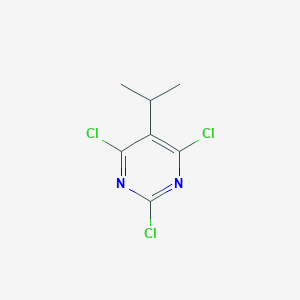 molecular formula C7H7Cl3N2 B175462 2,4,6-三氯-5-异丙基嘧啶 CAS No. 1780-42-3