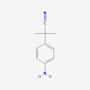 molecular formula C10H12N2 B175465 2-(4-氨基苯基)-2-甲基丙腈 CAS No. 115279-57-7
