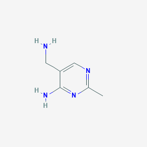 molecular formula C6H10N4 B017548 5-(氨甲基)-2-甲基嘧啶-4-胺 CAS No. 95-02-3