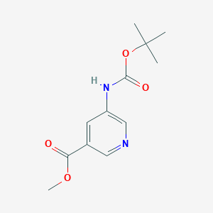 molecular formula C12H16N2O4 B175481 5-(叔丁氧羰基氨基)烟酸甲酯 CAS No. 168618-38-0