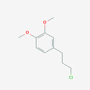 molecular formula C11H15ClO2 B017550 4-(3-Chloropropyl)-1,2-dimethoxybenzene CAS No. 110406-97-8