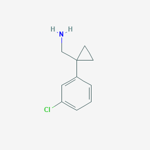 molecular formula C10H12ClN B175532 (1-(3-氯苯基)环丙基)甲胺 CAS No. 115816-31-4