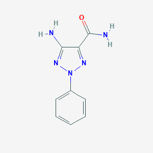 molecular formula C9H9N5O B175534 5-氨基-2-苯基-2H-1,2,3-三唑-4-甲酰胺 CAS No. 103752-72-3