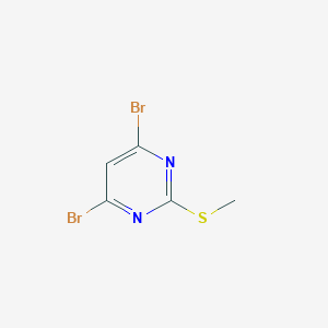 B175552 4,6-Dibromo-2-(methylthio)pyrimidine CAS No. 126826-36-6