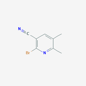 molecular formula C8H7BrN2 B175581 2-溴-5,6-二甲基烟腈 CAS No. 113124-06-4