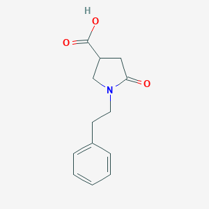 5-Oxo-1-(2-phenylethyl)-3-pyrrolidinecarboxylic acid