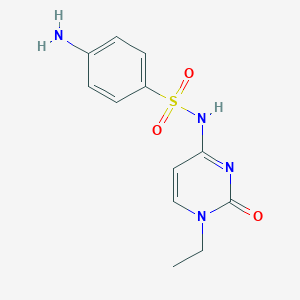 molecular formula C12H14N4O3S B175630 磺胺嘧啶 CAS No. 1401-49-6