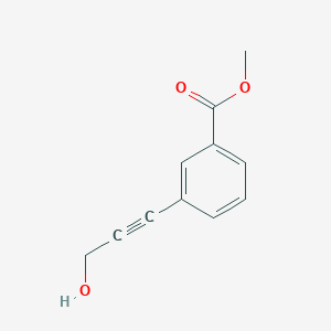 molecular formula C11H10O3 B175655 3-(3-羟基丙-1-炔基)苯甲酸甲酯 CAS No. 121114-45-2