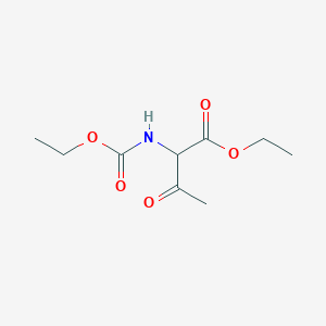 B175658 Ethyl 2-(ethoxycarbonylamino)-3-oxobutanoate CAS No. 124576-58-5