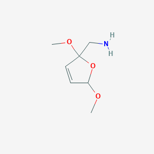 molecular formula C7H13NO3 B175668 2-(氨甲基)-2,5-二氢-2,5-二甲氧基呋喃 CAS No. 14496-27-6