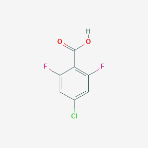 molecular formula C7H3ClF2O2 B175681 4-氯-2,6-二氟苯甲酸 CAS No. 196194-58-8
