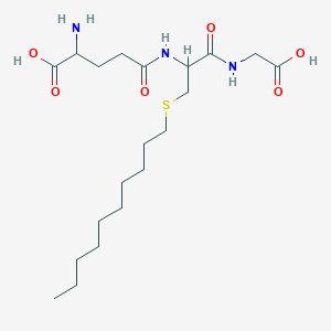 molecular formula C20H37N3O6S B017572 2-Amino-5-[[1-(carboxymethylamino)-3-decylsulfanyl-1-oxopropan-2-yl]amino]-5-oxopentanoic acid CAS No. 102814-04-0