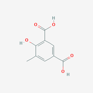 molecular formula C9H8O5 B175720 4-羟基-5-甲基异苯二甲酸 CAS No. 4365-31-5