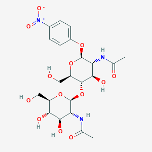molecular formula C22H31N3O13 B017573 4-硝基苯基 N,N-二乙酰-β-D-几丁二糖苷 CAS No. 7284-16-4