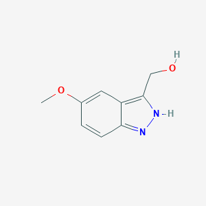 molecular formula C9H10N2O2 B175734 (5-メトキシ-1H-インダゾール-3-イル)メタノール CAS No. 169789-36-0