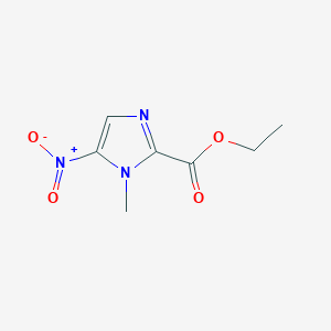 molecular formula C7H9N3O4 B175784 1-甲基-5-硝基-1H-咪唑-2-甲酸乙酯 CAS No. 1564-49-4
