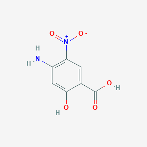 molecular formula C7H6N2O5 B175804 4-氨基-2-羟基-5-硝基苯甲酸 CAS No. 197584-93-3