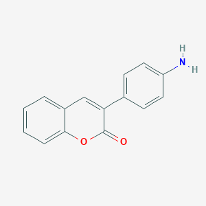 molecular formula C15H11NO2 B175842 3-(4-氨基苯基)-香豆素-2-酮 CAS No. 1218-54-8
