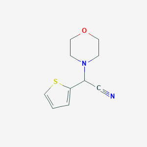 molecular formula C10H12N2OS B175847 2-吗啉-2-(2-噻吩基)乙腈 CAS No. 68415-08-7
