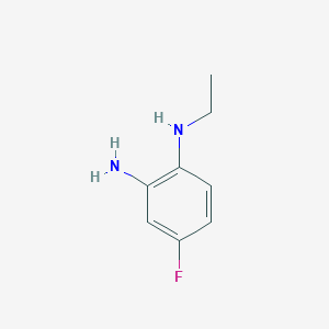 molecular formula C8H11FN2 B175850 1-N-乙基-4-氟苯-1,2-二胺 CAS No. 1737-43-5