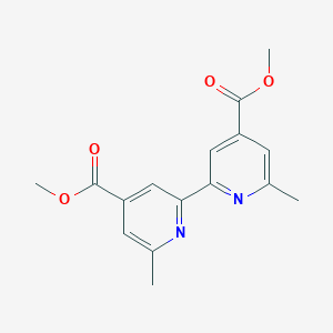 molecular formula C16H16N2O4 B175853 Dimethyl 6,6'-dimethyl-[2,2'-bipyridine]-4,4'-dicarboxylate CAS No. 117330-40-2