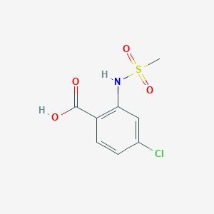 molecular formula C8H8ClNO4S B175868 4-Chloro-2-(methylsulfonamido)benzoic acid CAS No. 158579-89-6