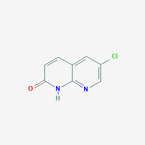 molecular formula C8H5ClN2O B175876 6-氯-1,8-萘吡啶-2(1H)-酮 CAS No. 127446-42-8