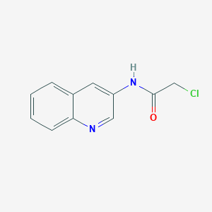 molecular formula C11H9ClN2O B175900 2-Chloro-N-quinolin-3-yl-acetamide CAS No. 121221-07-6