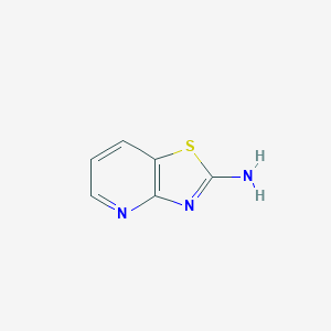 molecular formula C6H5N3S B175906 噻唑并[4,5-b]吡啶-2-胺 CAS No. 13575-41-2