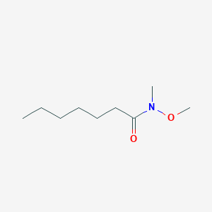 molecular formula C9H19NO2 B175911 N-甲氧基-N-甲基庚酰胺 CAS No. 104863-66-3