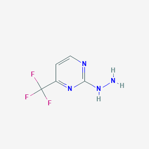 molecular formula C5H5F3N4 B175915 2-Hydrazino-4-(trifluoromethyl)pyrimidine CAS No. 197305-97-8