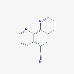 molecular formula C13H7N3 B175917 1,10-菲咯啉-5-腈 CAS No. 1082-21-9