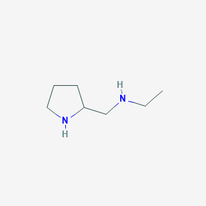 molecular formula C7H16N2 B175947 Ethyl-pyrrolidin-2-ylmethyl-amine CAS No. 129231-12-5