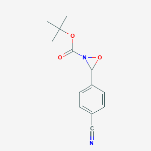 molecular formula C13H14N2O3 B175969 N-Boc-3-(4-氰基苯基)恶唑烷酮 CAS No. 158807-35-3