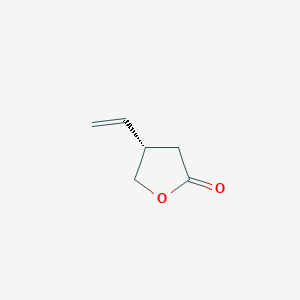 molecular formula C6H8O2 B175970 (S)-4-乙烯基-二氢呋喃-2(3H)-酮 CAS No. 107080-45-5