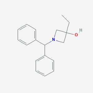 molecular formula C18H21NO B175971 1-苯甲基-3-乙基氮杂环丁-3-醇 CAS No. 147293-65-0