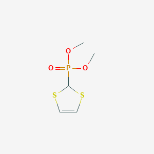 molecular formula C5H9O3PS2 B175982 二甲基膦酸-1,3-二硫醇-2-酯 CAS No. 133113-76-5