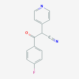 molecular formula C14H9FN2O B175986 3-(4-Fluorophenyl)-3-oxo-2-(4-pyridinyl)propanenitrile CAS No. 148671-42-5