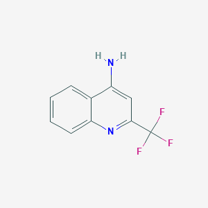 molecular formula C10H7F3N2 B175998 2-(三氟甲基)喹啉-4-胺 CAS No. 1700-93-2