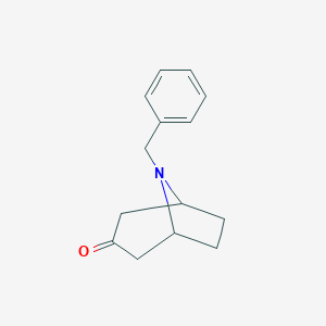 molecular formula C14H17NO B017600 8-苄基-8-氮杂双环[3.2.1]辛烷-3-酮 CAS No. 28957-72-4